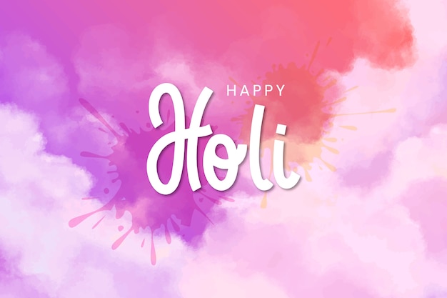 Watercolor holi background