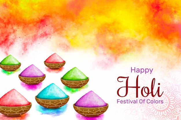 Watercolor holi background