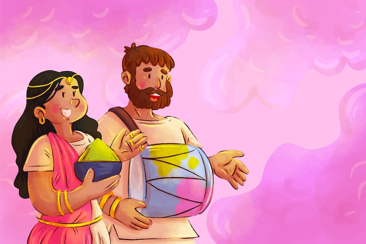 मुफ़्त वेक्टर वॉटरकलर होली बैकग्राउंड