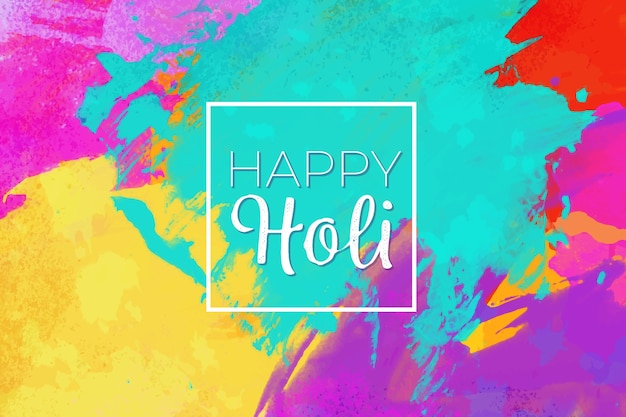 Watercolor holi festival screensaver