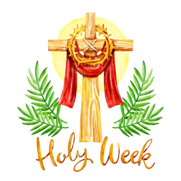 Watercolor Holy Week