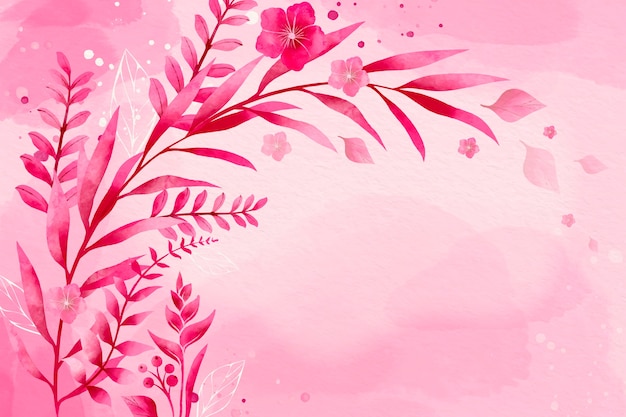 Watercolor hot pink background