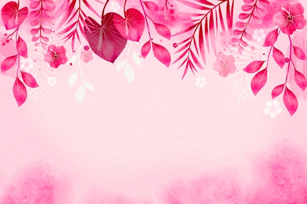 Free vector watercolor hot pink background