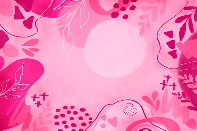Бесплатное векторное изображение Акварель гипер розовый фон