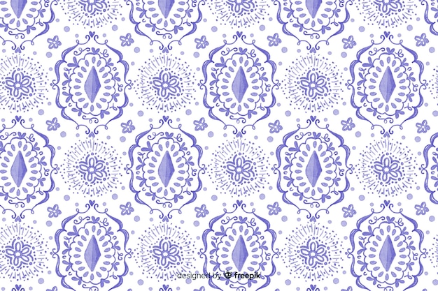 Watercolor ikat background