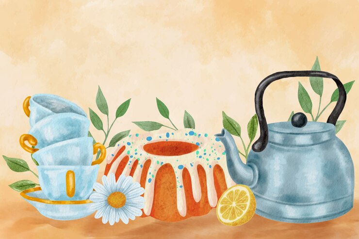 Free Vector watercolor international tea day background