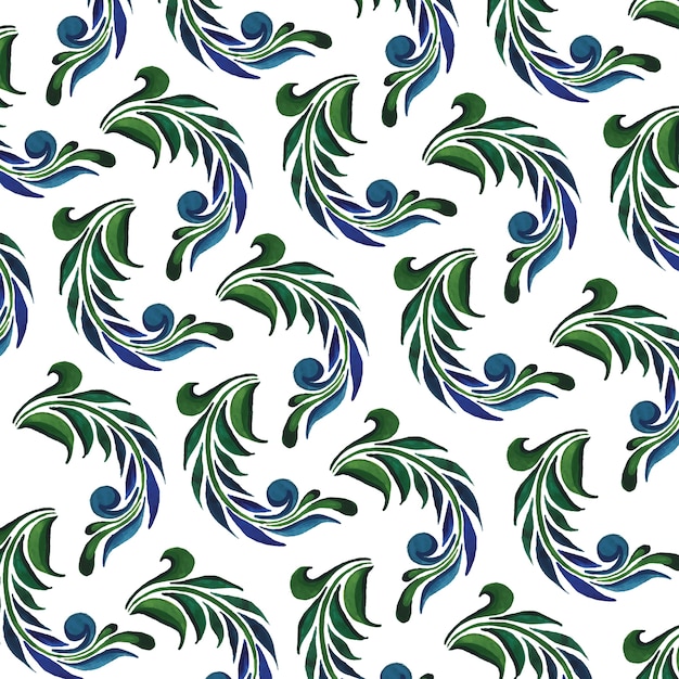 Free vector watercolor leaves background