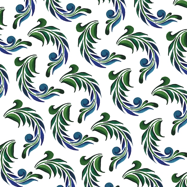 Watercolor leaves Background