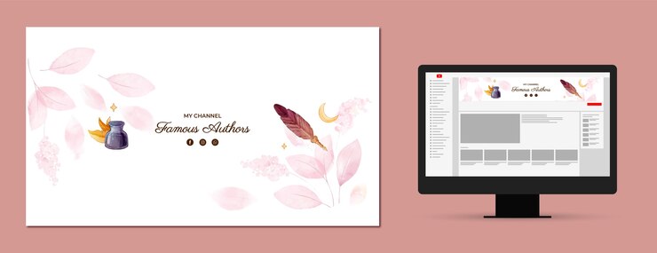 Free Vector watercolor literature template design