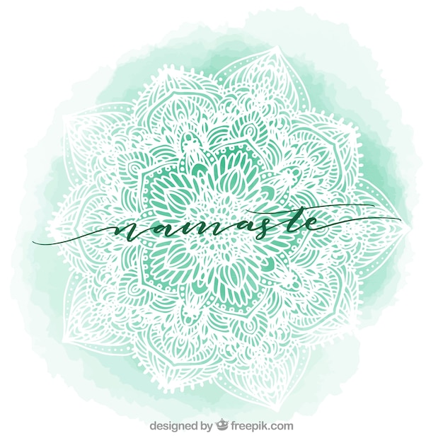 Watercolor mandala background