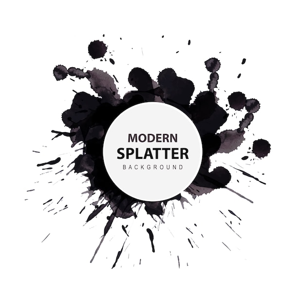 Акварель Современный фон Splatter