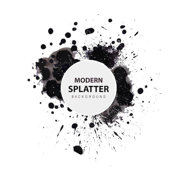 Vettore gratuito acquerello moderno splatter background