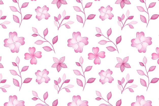 Free vector watercolor monochromatic floral background