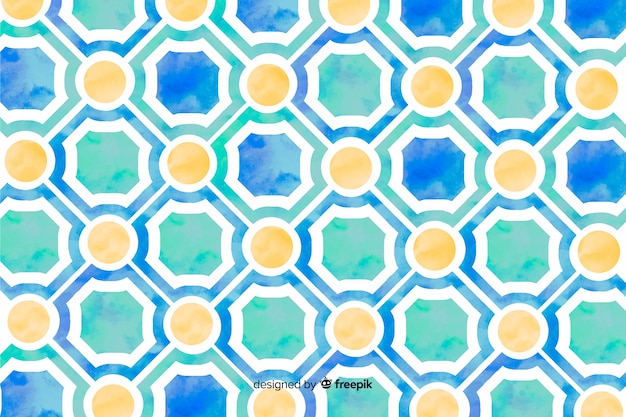 Free vector watercolor mosaic background