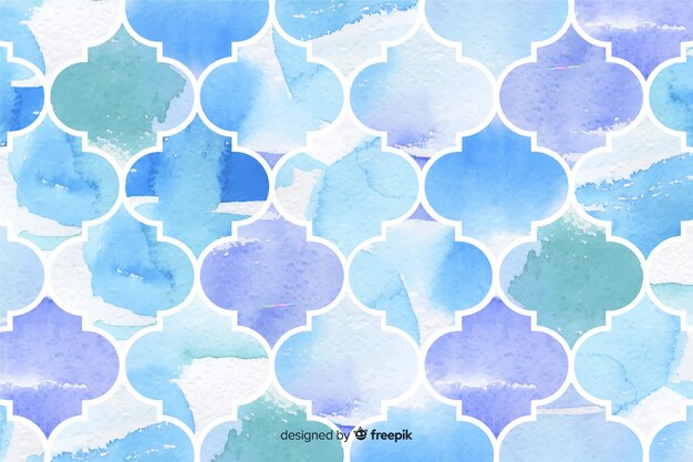 Free Vector watercolor mosaic background