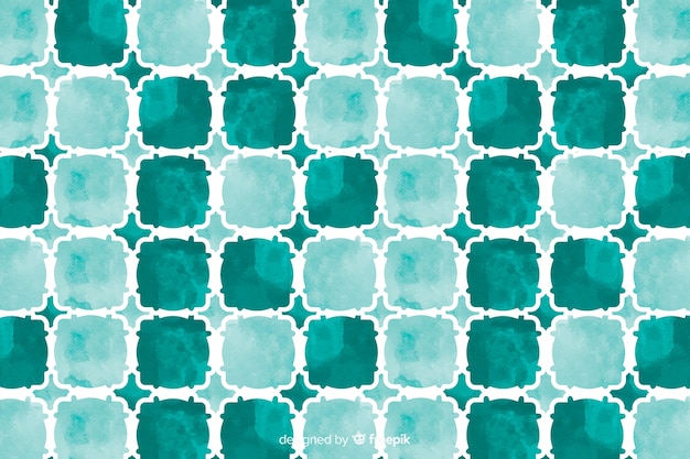 Watercolor mosaic background