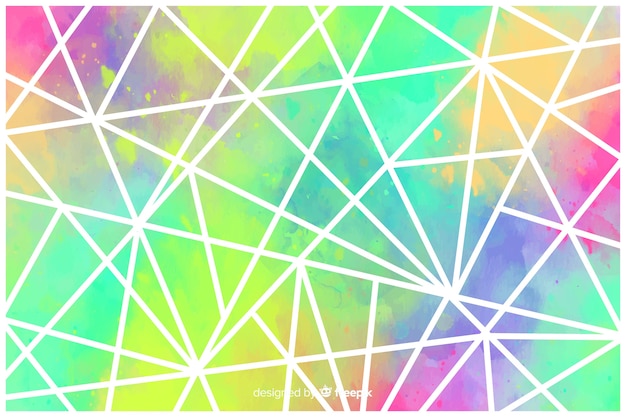 Free vector watercolor mosaic background