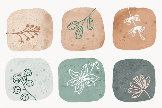 Free vector watercolor muted colors illustration