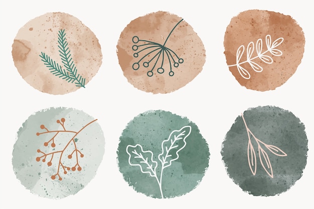 Free vector watercolor muted colors illustration