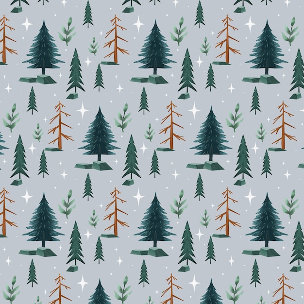 Watercolor muted colors pattern design