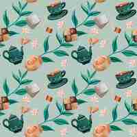 Free vector watercolor muted colors pattern design