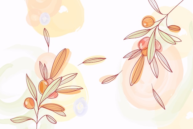 Free vector watercolor natural background