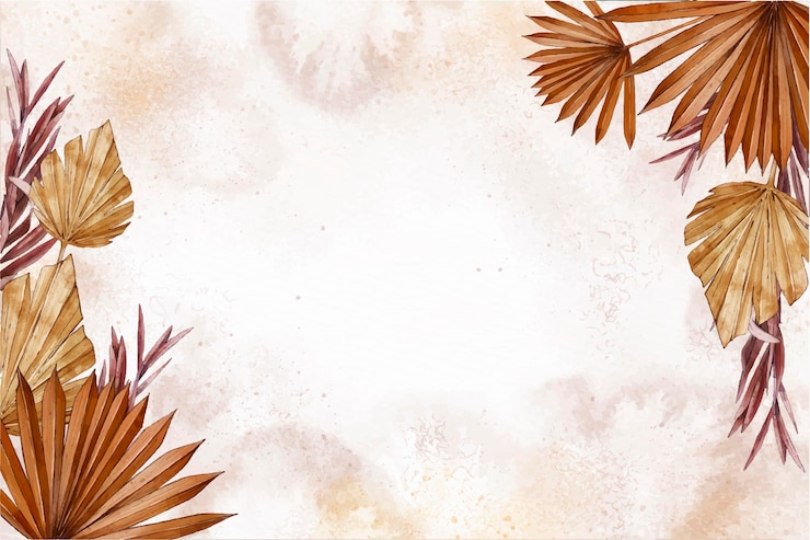 Free Vector watercolor nature background with plants