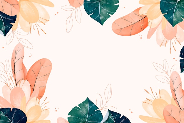 Free vector watercolor nature background