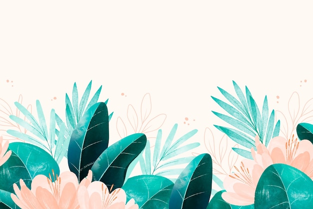 Watercolor nature background