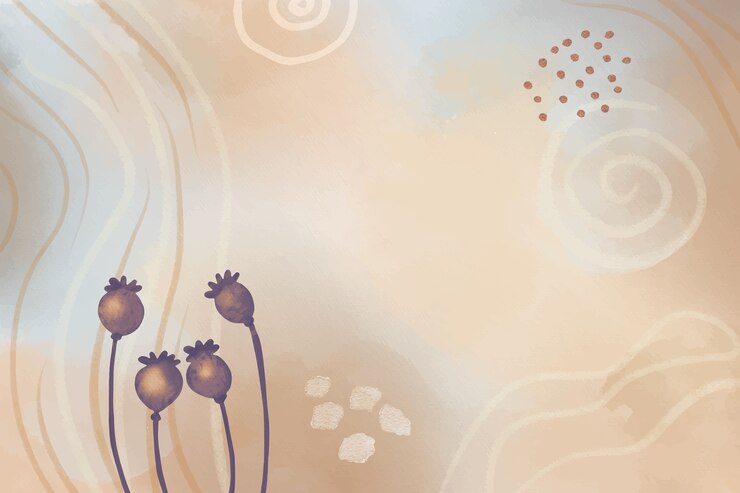 मुफ़्त वेक्टर watercolor neutral plants background
