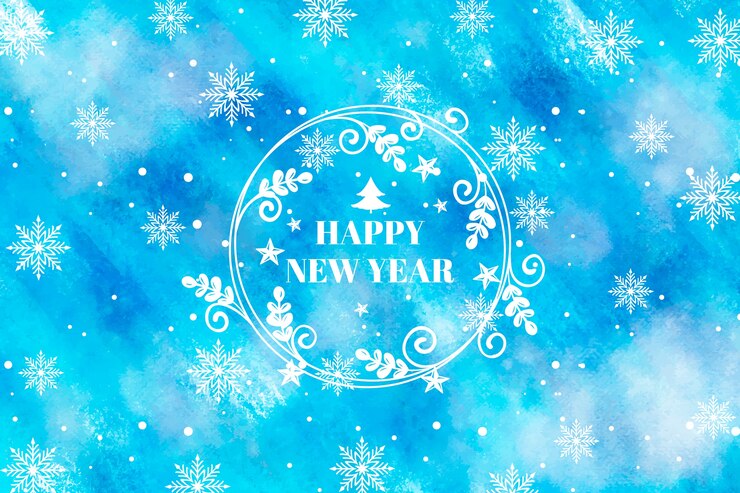 Free Vector watercolor new year 2020