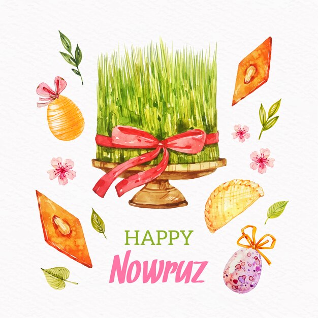 수채화 nowruz 일러스트 이벤트