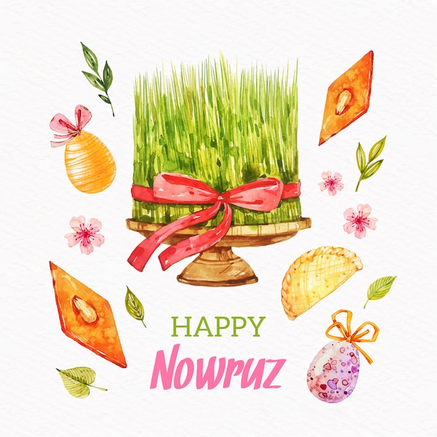 수채화 nowruz 일러스트 이벤트