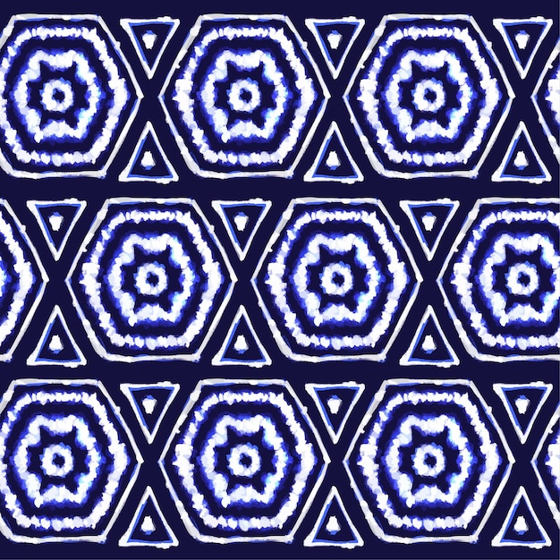 Watercolor painted shibori pattern