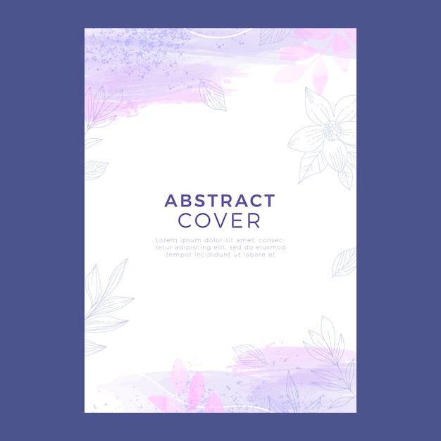 Watercolor pastel color poster template