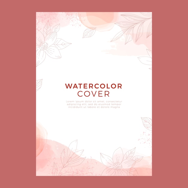 Free vector watercolor pastel color poster template