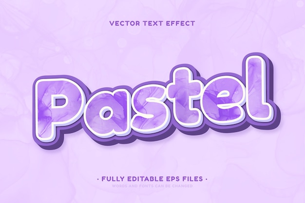 Free vector watercolor pastel color text effect