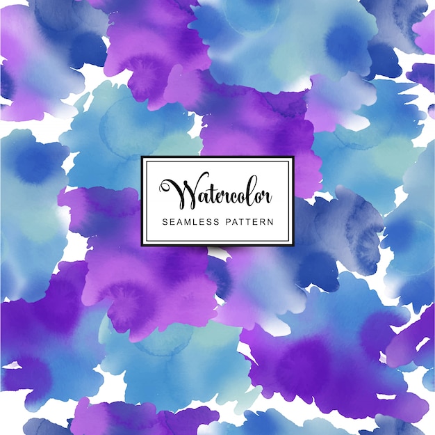 Watercolor pattern in blue tones