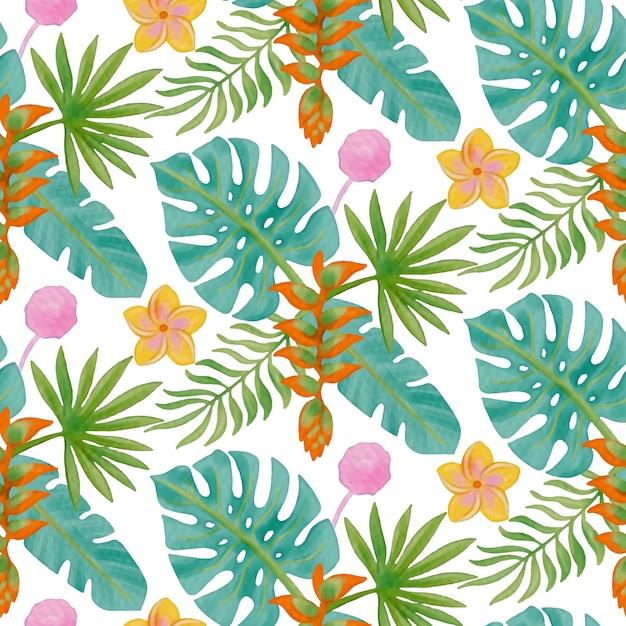 Watercolor pattern design for summertime