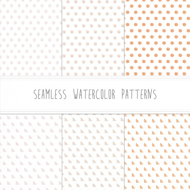 Free vector watercolor patterns collection