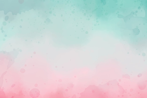 Watercolor pink and green background