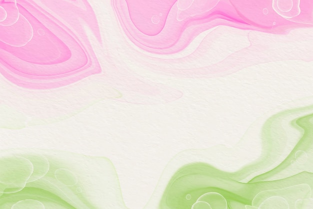 Watercolor pink and green background
