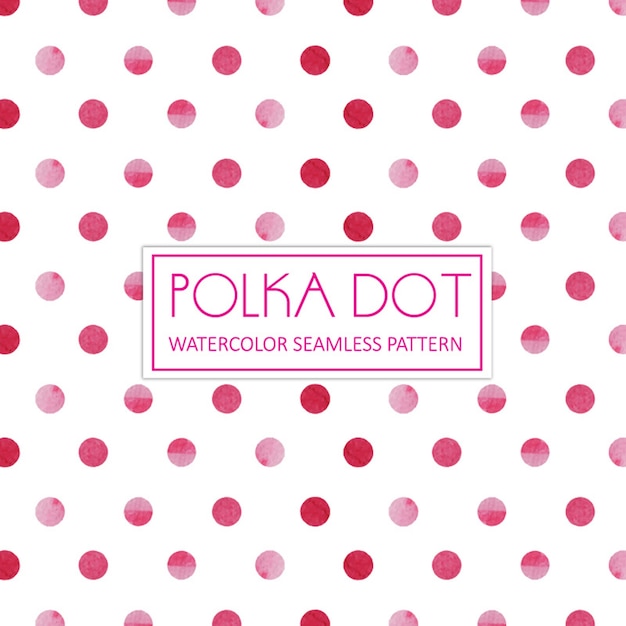 Watercolor Polka Dot Background