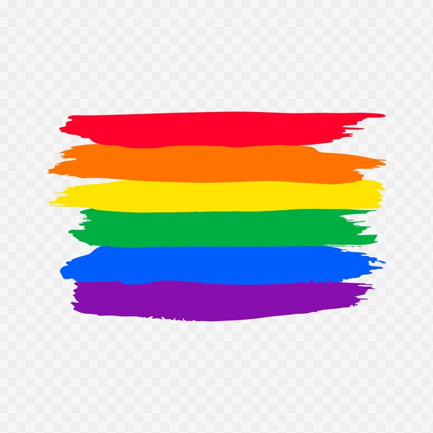 Watercolor Pride Day Flag