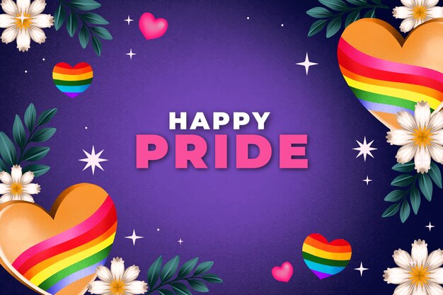 Watercolor pride month lgbt background