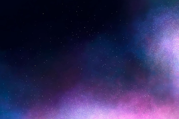 Free vector watercolor purple galaxy background