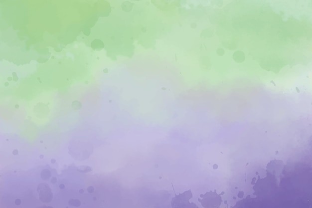 Free vector watercolor purple and green background