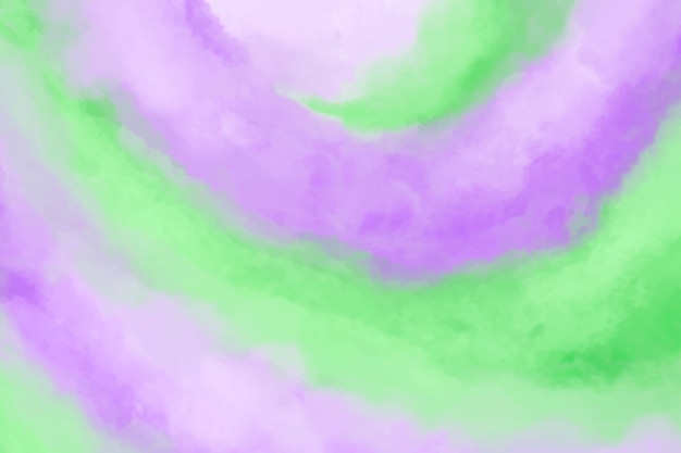 Watercolor purple and green background