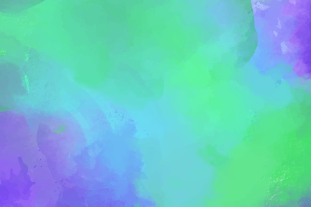 Акварель фиолетовый и зеленый фон