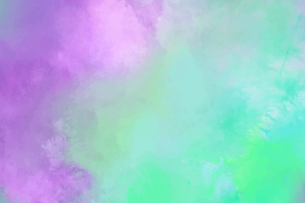 Free vector watercolor purple and green background